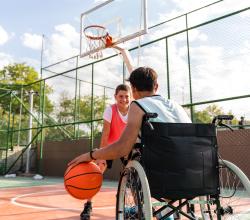 Enfants basket fauteuil