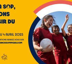 Avec la SOP, cultivons le plaisir du sport. Du 31 mars au 4 avril 2025. 